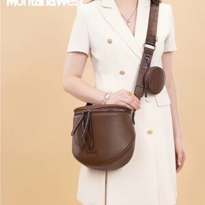 Montana West Chocolate Brown Crossbody Bag